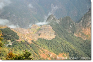 Machu Picchu First Sight from the Sun Gate Machu Picchu First Sight from the Sun Gate