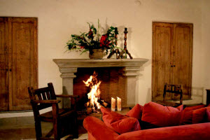 Inkaterra La Casona Boutique Hotel in-suite fireplace