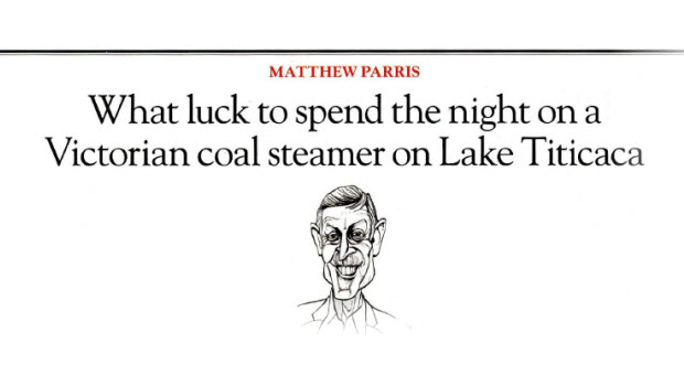 Matthew Parris sings the praises of a night aboard the Yavarí on Lake Titicaca