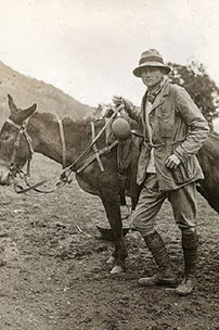 Explorer Hiram Bingham during a 1912 expedition to Machu Picchu. Photo: Peabody Museum of Natural History, Yale University