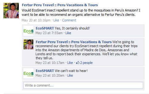 Da clic en "Me gusta" del Face Peru Vacations.