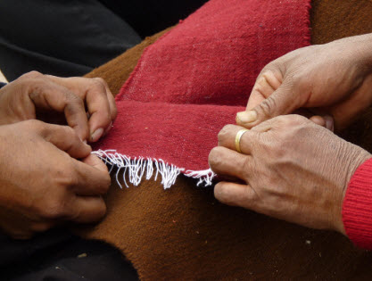 Traditional weaving in Pacchu, Vinchos Province, Ayacucho