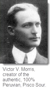 Victor Morris, creator of the Pisco Sour