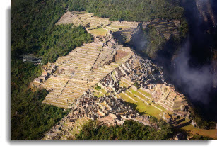 The awe-inspiring view of Machu Picchu from above atop Huayna Picchu