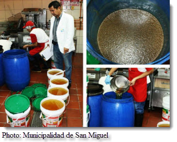 Lima, Peru, San Miguel health inspectors accuse KFC restaurant of re-using oil in its friers Lima, Peru, San Miguel health inspectors accuse KFC restaurant of re-using oil in its friers