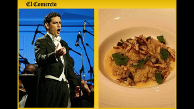 El Comercio: Quinoa, the secret of Juan Diego FlÃ³rez’s energetic opera performances