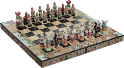 inca vs spanish chess set
