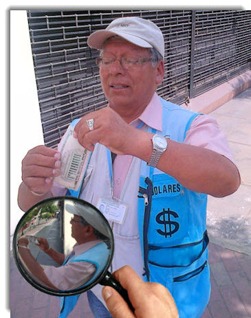 Bring impeccable dollar bills for your Peru vacation. Any U.S. bill with the slightest tear, or even deep crease, might not be accepted. Bring impeccable dollar bills for your Peru vacation. Any U.S. bill with the slightest tear, or even deep crease, might not be accepted.