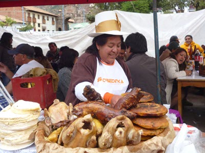 Preparing amazing traditional Cusco cuisine