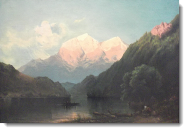 Paisaje Huascarán, painted by Teofilo Castillo. 