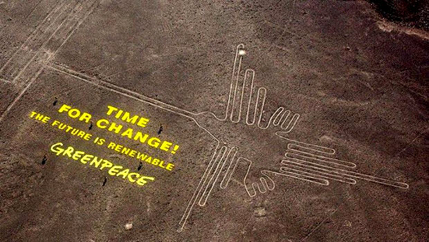 Greenpeace activists in hot water over Nasca Lines act