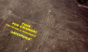 Greenpeace crosses the line and leaves footprint of controversy at Nasca heritage site