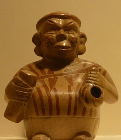 Moche portrait vessel : See it with Fertur Peru Travel at the Larco Museum