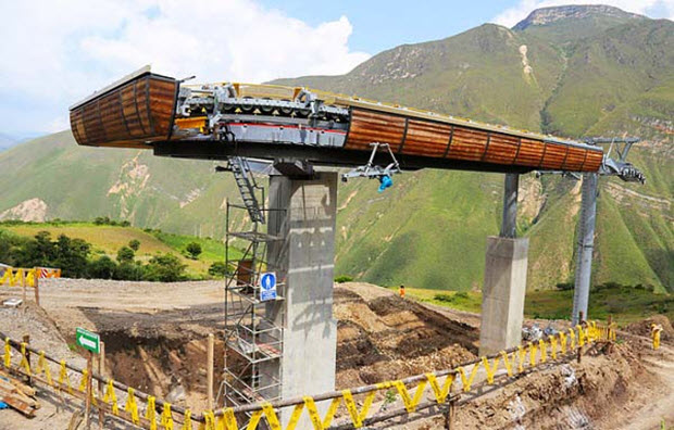 Pylon system construction advances for Kuelap tours