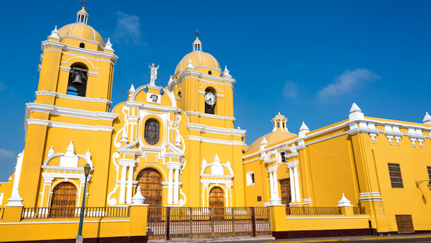 Historic center of Trujillo Peru – Night and Day