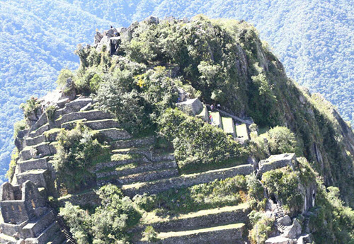 Huayna Picchu aerial shot taken from Peru president's helicopter-1