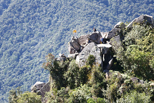 Huayna Picchu aerial shot taken from Peru president's helicopter-3