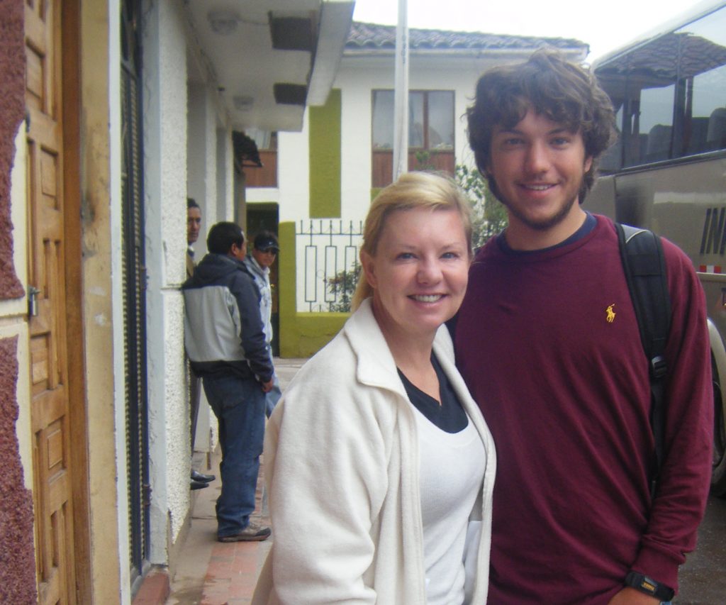 Tracy and Austen in Cusco during their Peru Cultural Tour Package