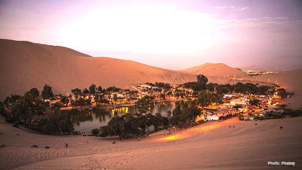 Desert Oasis of Huacachina by Pixabay