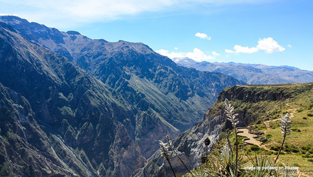 Colca Canyon: Image by pvdberg on Pixabay