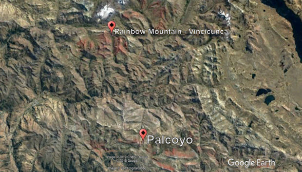 Palcoyo Mountain Location