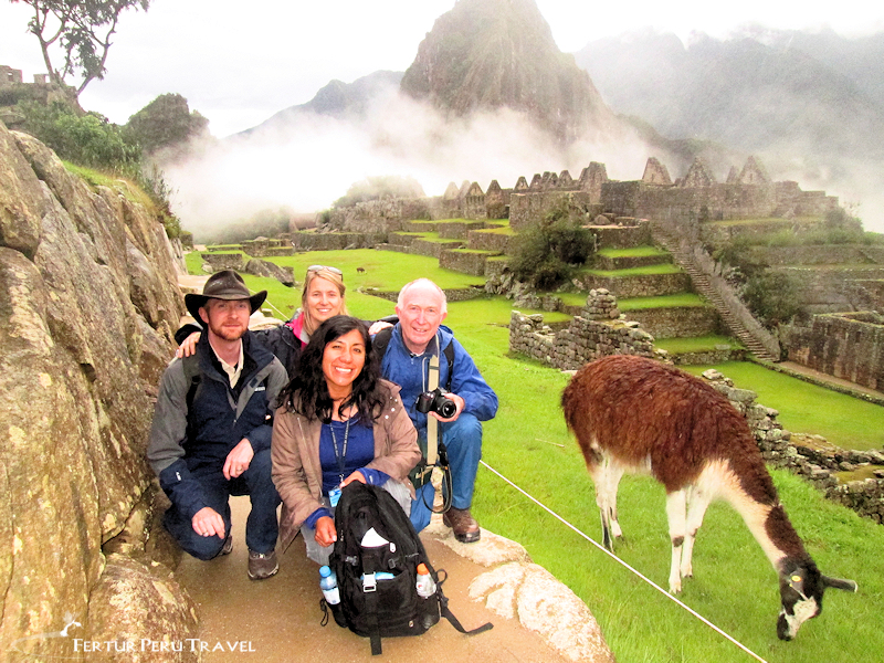 Fertur clients on private tour of Machu Picchu: Combine Galapagos Islands, Machu Picchu, and More!