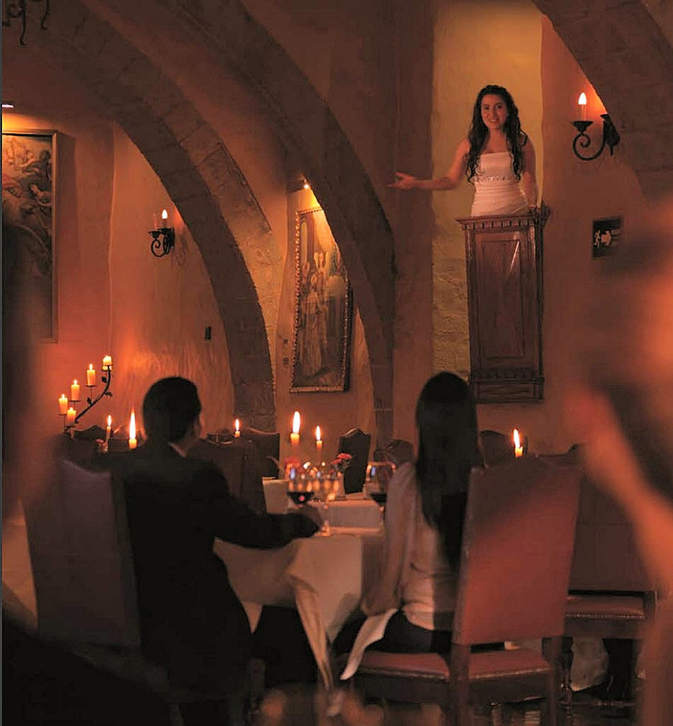 Opera performance at El Tupay Restaurant in the Belmond Hotel Monasterio