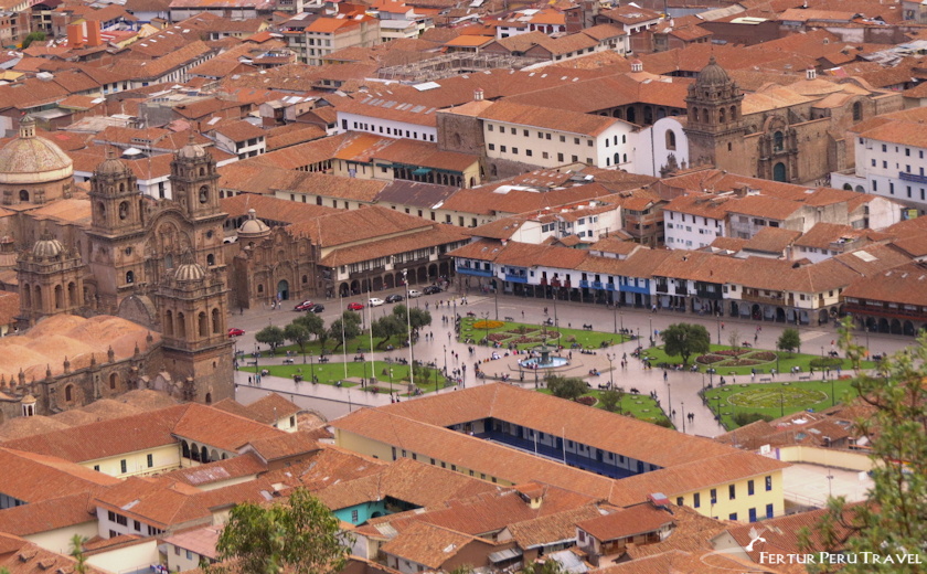 Cusco's main plaza, the Plaza de Armas, is a beautiful and historic square surrounded by stunning architecture and bustling with activity.