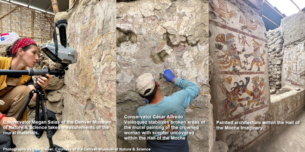 Excavations of Moche throne room with murals in Pañamarca 2024