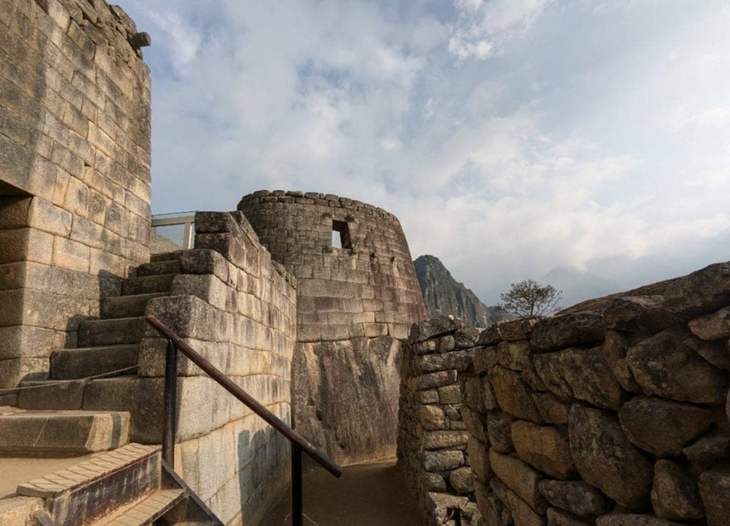 Temple of the Sun at Machu Picchu during an uncrowded day