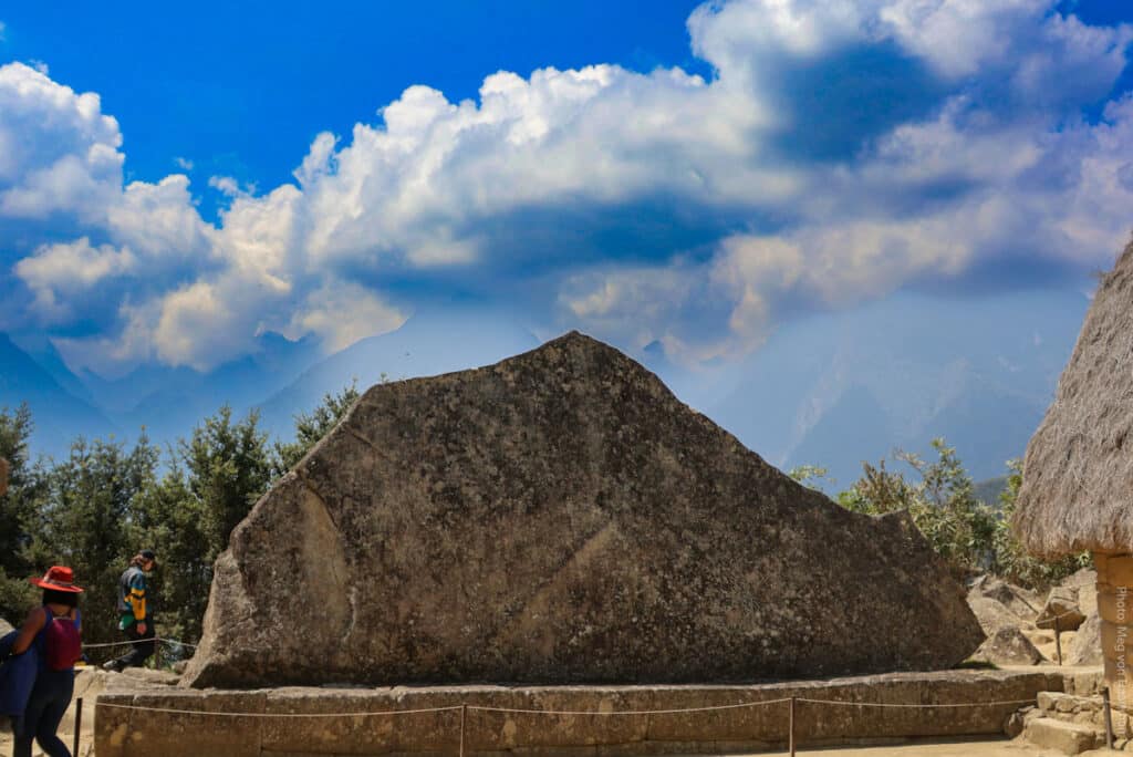 Roca Sagrada - Machu Picchu | Peru Travel Blog The Sacred Rock at Machu Picchu, a flat stone monolith in the northern sector of the citadel, accessible via Circuit 2 and Circuit 3 routes. Photo: Meg von Habermann.