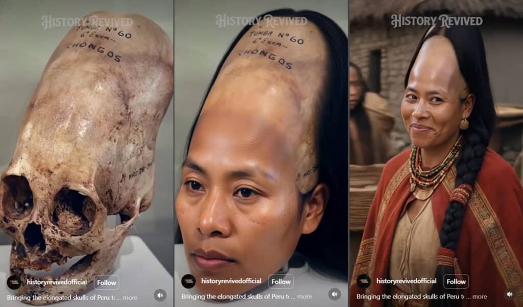 AI Reconstructs the Face of an Ancient Paracas Person from an Elongated Skull | Peru Travel Blog An AI-generated video by History Revived digitally reconstructs what a member of Peru's ancient Paracas culture may have looked like, using real elongated skulls from burials dating back more than 2,000 years.