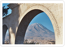 Yanahuara scenic viewpoint, Arequipa, Peru.