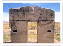 Tiwanaku o Tihuanaco, un antiguo sitio arqueológico de Bolivia.