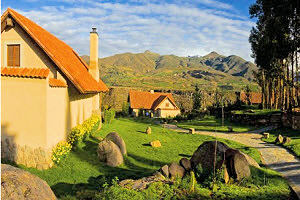 Nature landscape outside the Casitas del Colca hotel