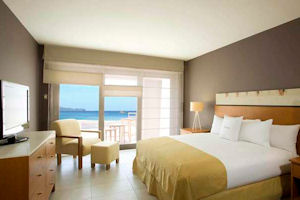 Paracas Double Tree by Hilton - king size bed guest room