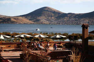 Terraza al aire libre - Casa Andina Private Collection Puno