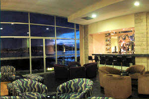 Hotel Jose Antonio bar and lounge overlooking Lake Titicaca