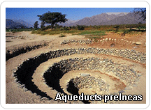 The Nazca Puquios are an ancient system of aqueducts, most of which are still functioning today, supplying fresh water in the desert. 