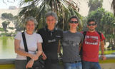 The Cantelli family enjoyed a 16-day tour covering Peru's southern circuit. Here they are (Claudio, Flavia, Davide and Tommaso) at the Huacachina oasis in Ica.