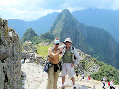 Kieth and Monte Swann visiting Machu Picchu