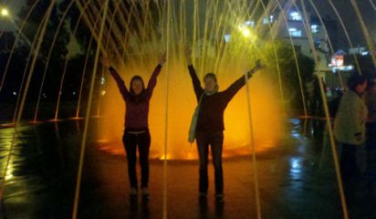 Jim Booth and family from USA - Magic Water Fountains Lima Peru