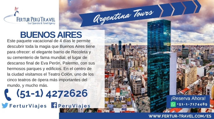 Paquete turístico a Buenos aires en Argentina desde Perú