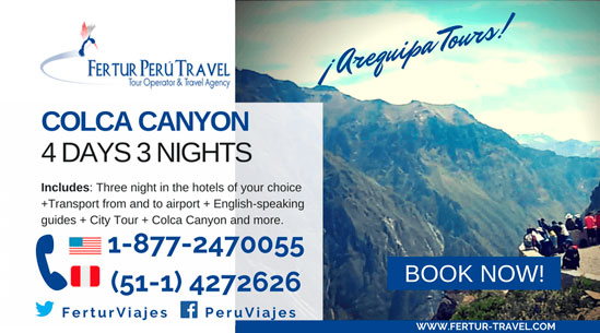 Colca Canyon Tour 4 Days 3 Nights