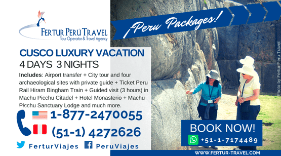 Cusco Luxury Vacation 4 Days 3 Nights By Fertur Peru Travel