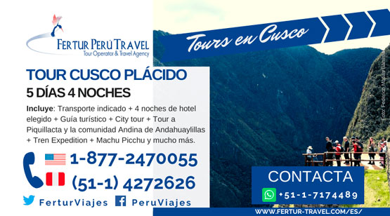 Tour Cusco 5 días 4 noches por Fertur Peru Travel
