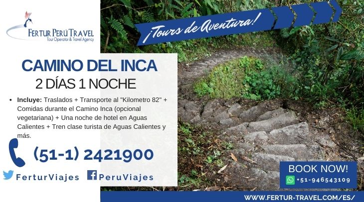 Camino del Inca 2 Días vía Fertur Peru Travel