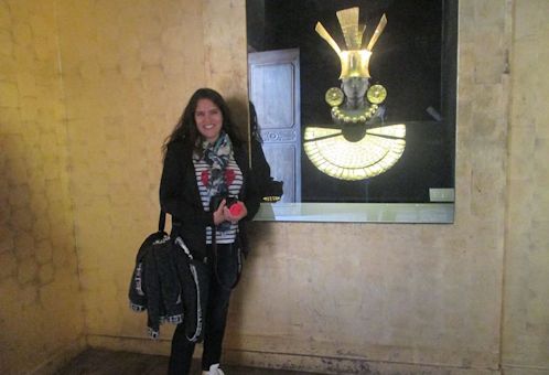 Linda durante su visita con guía privado en el Museo Larco