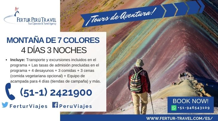 Tour Montaña de 7 Colores vía Fertur Peru Travel