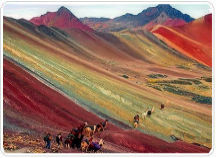 trekking around Ausangate to Rainbow Mountain.